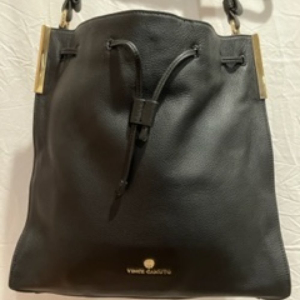 Vince Camuto -Tina Tote/Purse - Black Leather